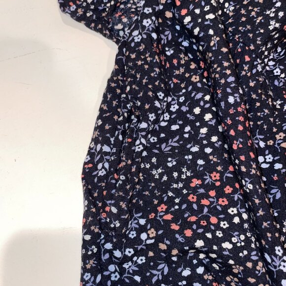 Abercrombie Kids Navy and Floral Dress Size 13/14 - Picture 4 of 10